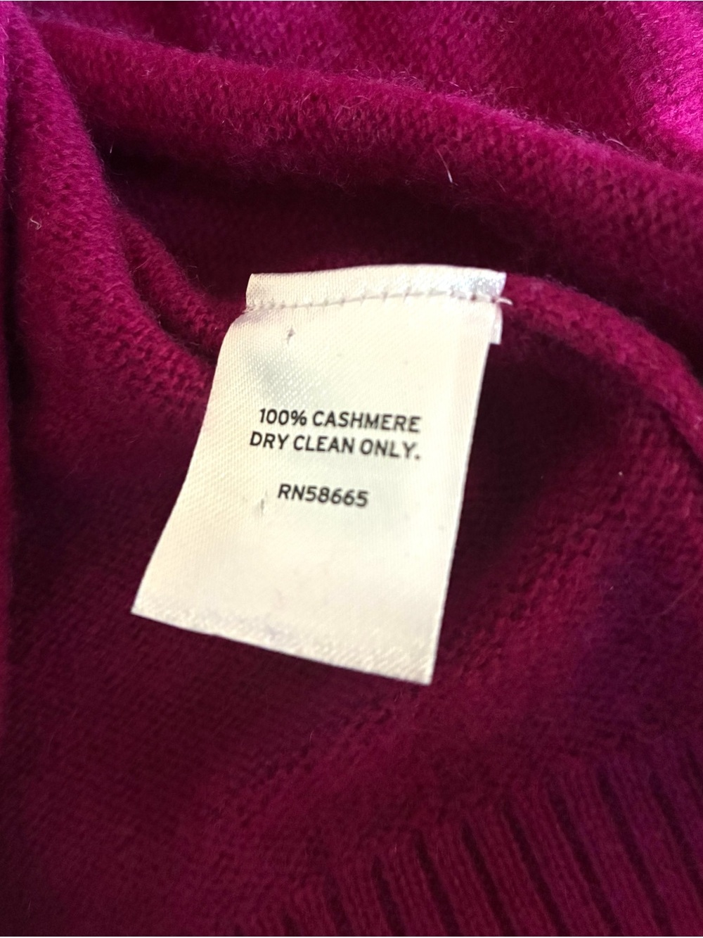 Caslon 100% Cashmere Women's Crewneck Sweater in Fuchsia - Picture 7 of 7